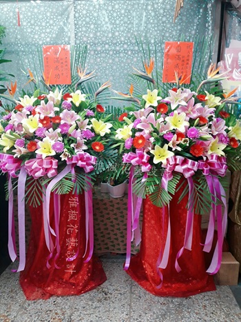 喜氣滿滿_羅馬花柱(開幕_榮升_喜慶_會議_結婚_新居任何場合都適合喔)彰化市花店
