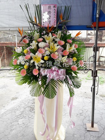 公祭追思花禮_臺中市生命禮儀管理處大甲新館附近花店外送服務