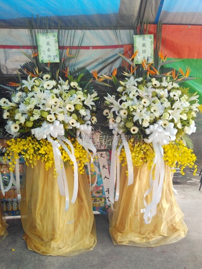 素雅大型羅馬柱追思告別式適用_溪湖花店