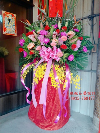 就是討喜!!(廟慶聖誕_文定_結婚_歸寧_喜慶任何場合都適合喔)太子元帥聖誕千秋_員林花店推薦雅楓花藝設計花店