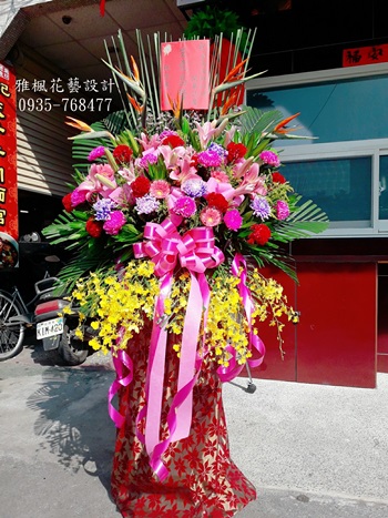 開幕喜慶羅馬花柱_彰化花店推薦十大暢銷商品