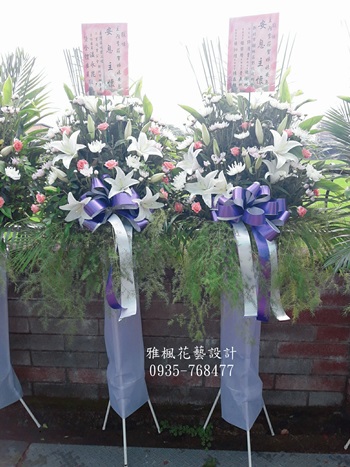 喪禮追思花禮_台中南投雲林彰化花店送花推薦雅楓花藝