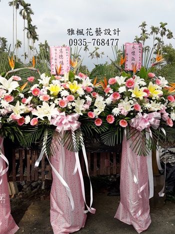喪禮追思花禮_台中彰化公祭花籃南投雲林花店專車專人送達