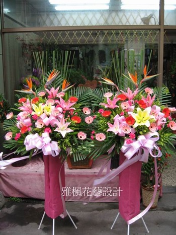 喜事藝術花籃&高架花籃彰化縣花店(適用開幕_高昇_喬遷_榮陞_喜慶任何場合都適合)