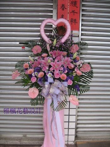 美麗的祝福_羅馬花柱(結婚_訂婚_歸寧_新婚_文定喜慶都適合)員林花店外送花柱服務