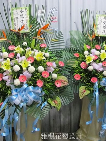 敬輓鮮花柱送殯儀館推薦0920768477田中花店