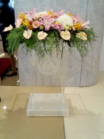 溫柔的美麗_瀑布型盆花(會議桌_司儀桌_主席桌_貴賓桌_開幕_新居_榮升_喬遷_喜慶..都適合) 