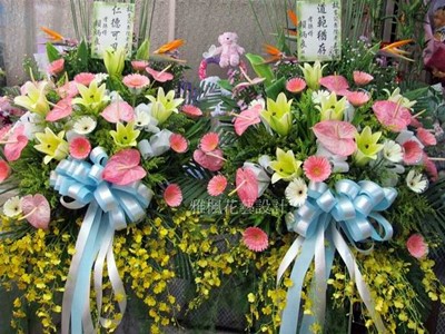 鹿港殯儀館喪事花籃永懷道範_追思弔慰藝術花籃，鹿港鎮花店