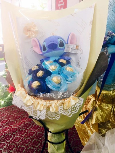 藍色相遇傳情花束
