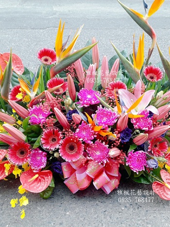 慶祝盆花新廠落成誌慶_斗南花店0920768477雅楓花藝