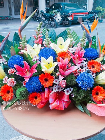 神明聖誕祝壽盆花員林雅楓花藝0920768477外送福寧宮_廣天宮