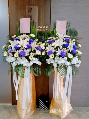 永遠懷念追思花籃_台中市區花店送東海殯儀館