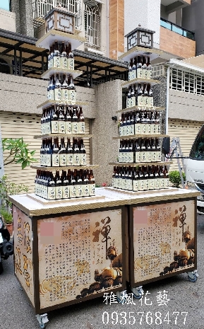 日本清酒塔追思喪禮外送推薦雅楓花店